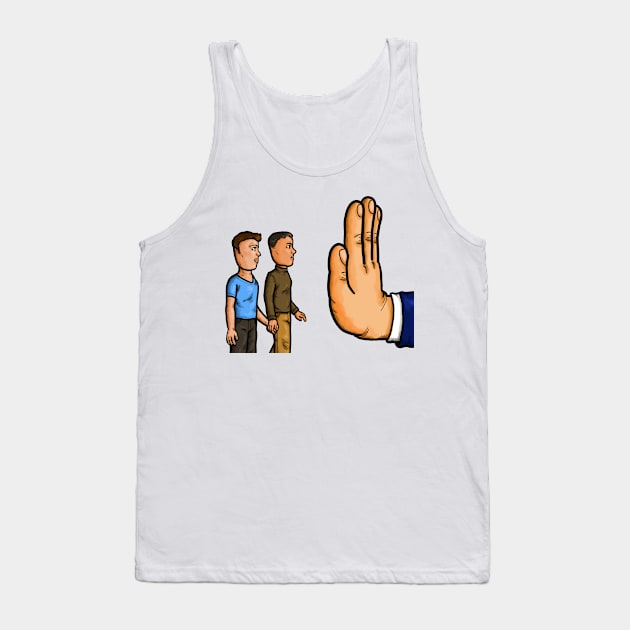 Discrimination Gay Homosexual Tank Top by Nalidsa